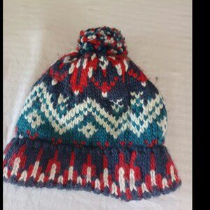 New American Eagle Pom Pom Beanie